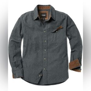 Legendary Whitetails Men’s Cotton Flannel Shirt, Grey, XXL, LIKE NEW